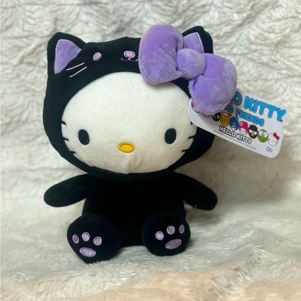 NWT! Exclusive Hello Kitty Halloween Black Cat Costume Plush 8”